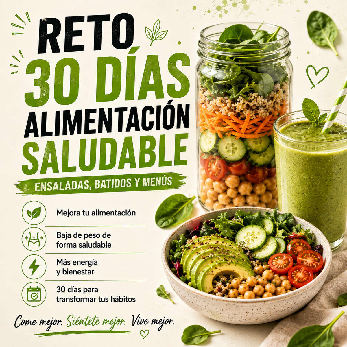 Reto 30 Días de Alimentación Saludable: Baja de Peso