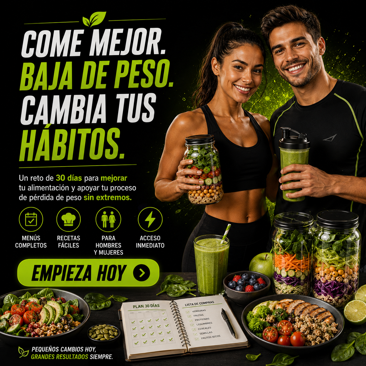Reto 30 Días de Alimentación Saludable: Baja de Peso