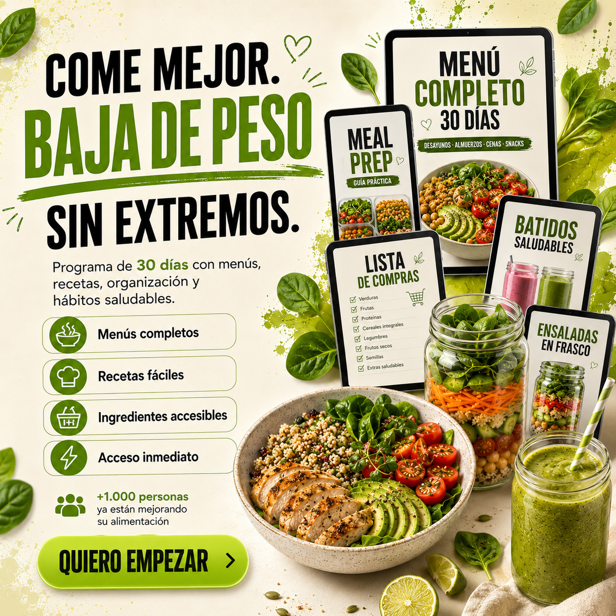 Reto 30 Días de Alimentación Saludable: Baja de Peso