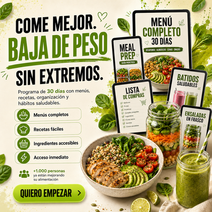 Reto 30 Días de Alimentación Saludable: Baja de Peso