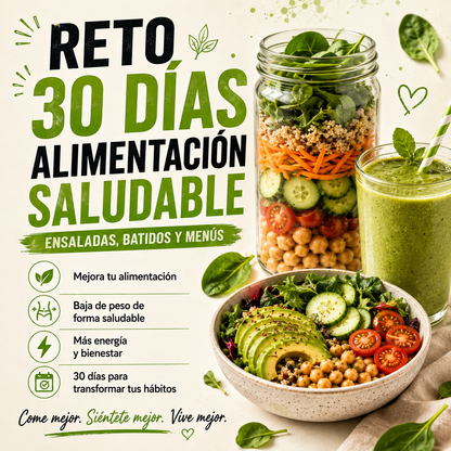 Reto 30 Días de Alimentación Saludable: Baja de Peso